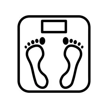 Weigher flat icon. Pictogram for web. Line stroke. Suitcase isolated on white Stock Illustration
