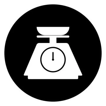 Weighing icon vector Stock Illustration