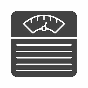 Weighing Machine icon vector image. Stock Illustration