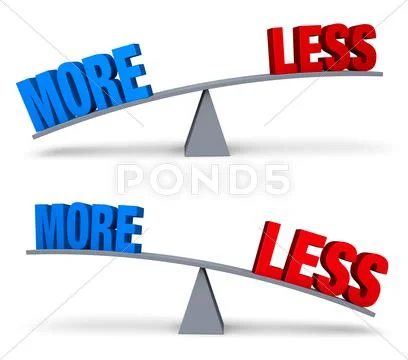 Weighing More Or Less Set Stock Illustration