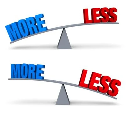 Weighing More Or Less Set Stock Illustration