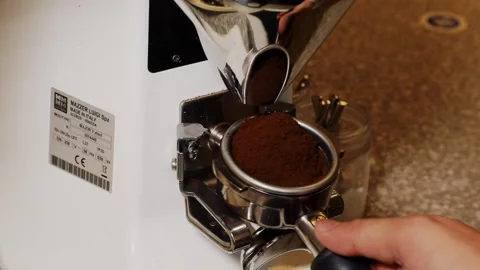 Weighing a portion of coffee Stock Footage 231627189