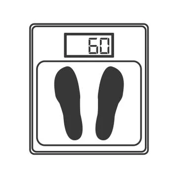 Weighing scale icon 스톡 일러스트