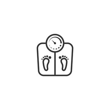 Weighing scale icon Stock Illustration