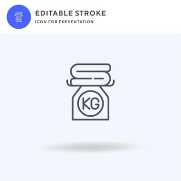 Weighing Scale icon vector, filled flat sign, solid pictogram isolated on white Stock Illustration