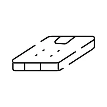 Weighing scale line icon measuring body mass イラスト素材