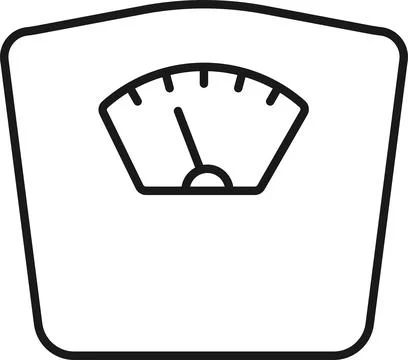 Weighing scale machine icon. Stock Illustration