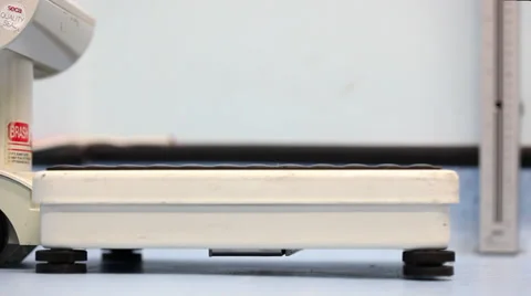 Weighing scales Stock Footage 34454773