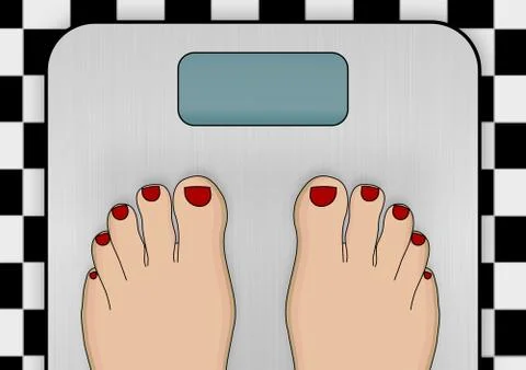 Weighing scales Stock Illustration
