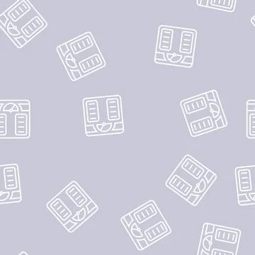 Weight controling line seamless pattern Illustrazione stock