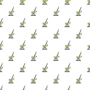 Weight crane pattern seamless vector 库存插图