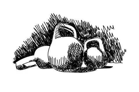 Weight Drawing Stock Illustration
