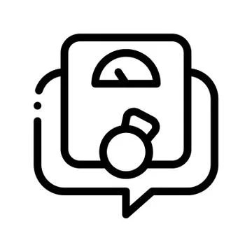 Weight Gane Symptomp Of Pregnancy Vector Sign Icon Stock Illustration