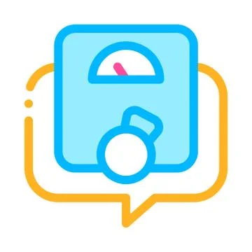Weight Gane Symptomp Of Pregnancy Vector Sign Icon Illustrazione stock