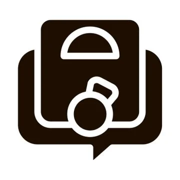 Weight Gane Symptomp Of Pregnancy Vector Sign Icon Stock Illustration