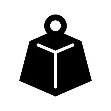 Weight icon in flat style. Stock Illustration