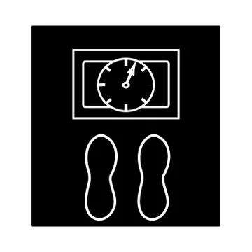 Weight icon isolated on white background Stock Illustration