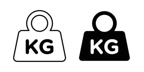 Weight icon vector art Illustrations Illustrazione stock