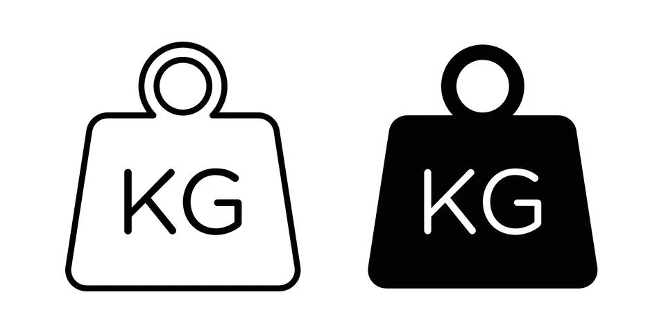 Weight icon vector, illustration icon set Stock Illustration