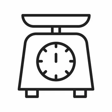 Weight icon vector image. Stock Illustration