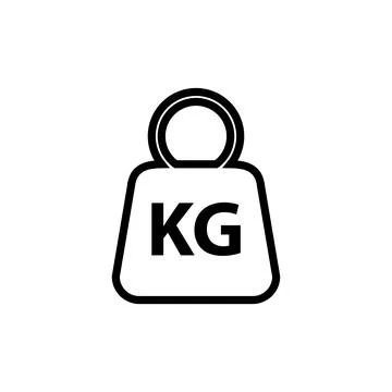 Weight Icon - Vector, Sign and Symbol for Design Illustrazione stock