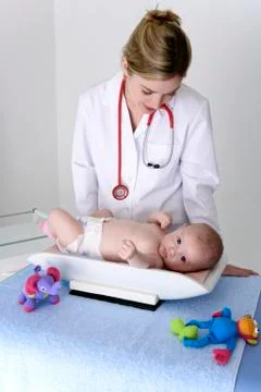 Weight, infant Stock Photos
