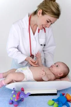 Weight, infant Stock Photos
