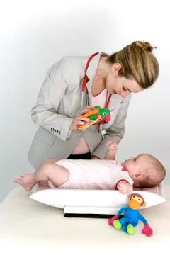 Weight, infant Stock Photos