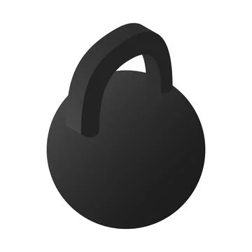 Weight isometric 3d icon Stock Illustration