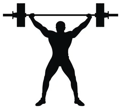 Weight lifter athlete Stock Illustration