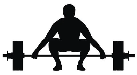 Weight lifter athlete Stock Illustration