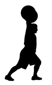 Weight lifter athlete Stock Illustration