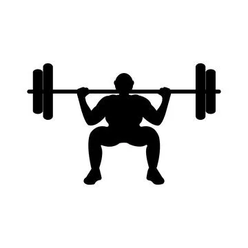 Weight lifter icon Illustrazione stock