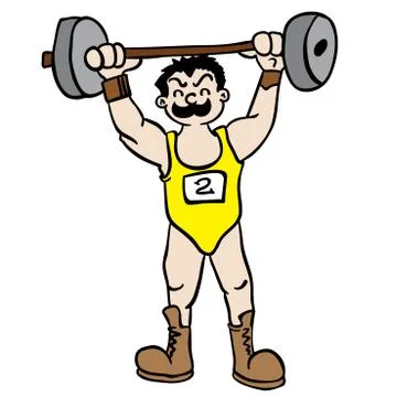 Weight lifter Stock Illustration