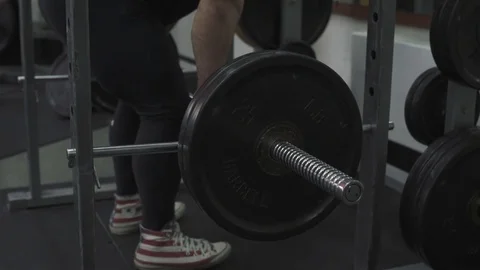 Weight lifter training at gym Stock Footage 70163313