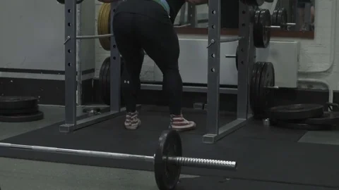 Weight lifter training at gym Stock Footage 70168434