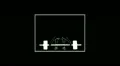 Weight-lifting and javelin throwing - rotoscoping technique HD Footage