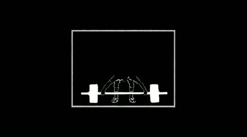 Weight-lifting and javelin throwing - rotoscoping technique Stock Footage 10823041