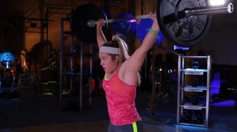 Weight Lifting Barbell Stock Footage 39153361