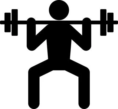 Weight lifting icon. Stock Illustration