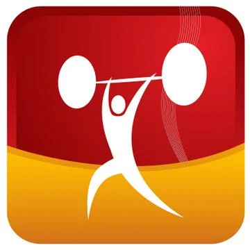 Weight lifting Illustrazione stock