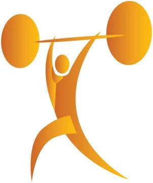 Weight lifting Illustrazione stock