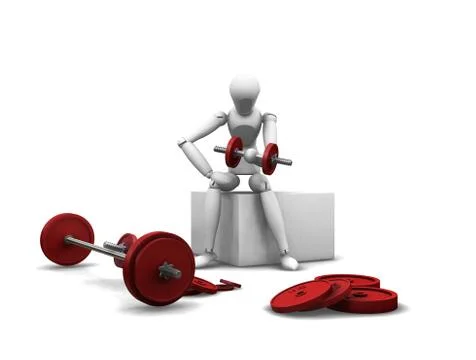 Weight lifting Stock Illustration