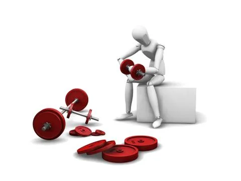 Weight lifting Stock Illustration