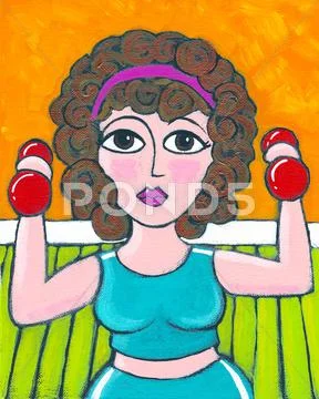 Weight Lifting Stock Illustration