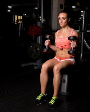 Weight lifting. Foto stock