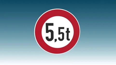 Weight Limit 5,5 Tonnes Stock Footage 71266759