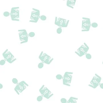 Weight losing glyph seamless pattern Illustrazione stock