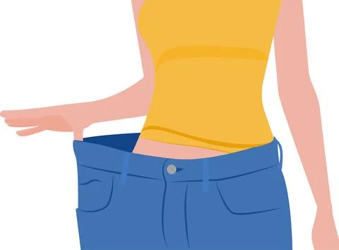 Weight Losing Stock Illustration