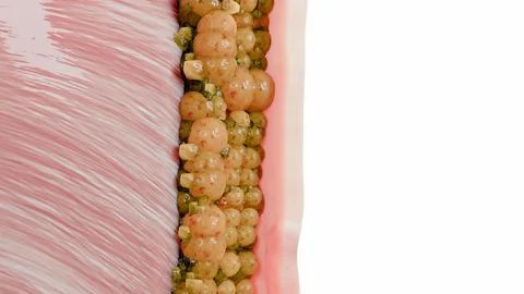 Weight loss Comparison. Before and after a thick and thin waist, Fat belly burn Stock Illustration